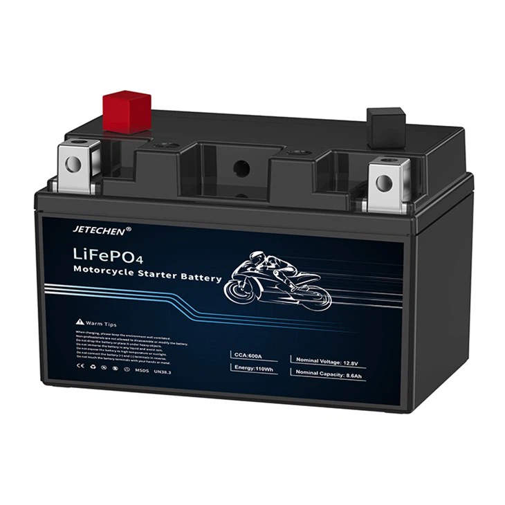 12.8V 8.6Ah 600CCA Motorcycle Battery LiFePO4